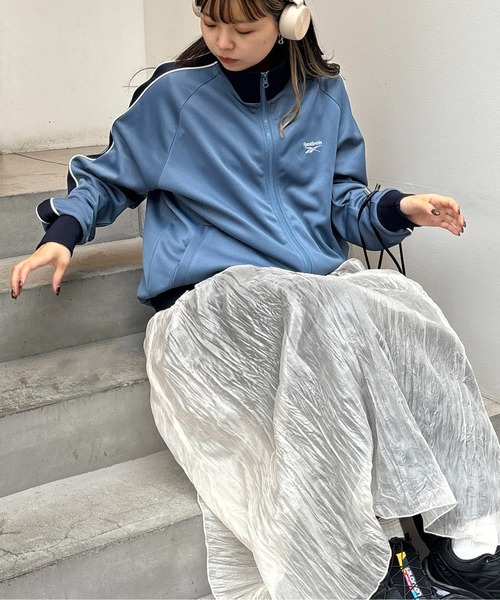 Reebok（リーボック）の「トラックジャケット（スウェット・メンズ・ネイビー/アイボリー/サックスブルー・SMALL/MEDIUM/LARGE）」の10枚目の写真