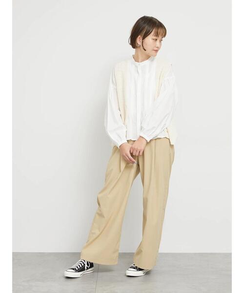 sm2rhythm（サマンサモスモスリズム）の「柄編みニットベスト（ベスト・レディース・キナリ/ベージュ/ブラック・F）」の8枚目の写真