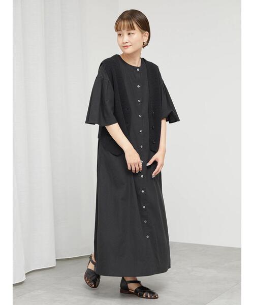 sm2rhythm（サマンサモスモスリズム）の「柄編みニットベスト（ベスト・レディース・キナリ/ベージュ/ブラック・F）」の20枚目の写真