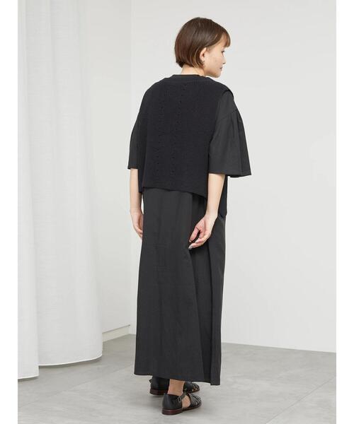 sm2rhythm（サマンサモスモスリズム）の「柄編みニットベスト（ベスト・レディース・キナリ/ベージュ/ブラック・F）」の21枚目の写真