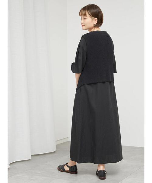 sm2rhythm（サマンサモスモスリズム）の「柄編みニットベスト（ベスト・レディース・キナリ/ベージュ/ブラック・F）」の22枚目の写真