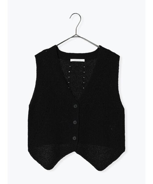 sm2rhythm（サマンサモスモスリズム）の「柄編みニットベスト（ベスト・レディース・キナリ/ベージュ/ブラック・F）」の11枚目の写真