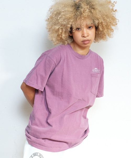 SALT&MUGS(ソルトアンドマグス)の「Old Logo Pkt Tee(Tシャツ/カットソー・メンズ・ブラック/イエロー/グリーン/バーガンディー・MEDIUM/LARGE/X-LARGE)」の4枚目の写真