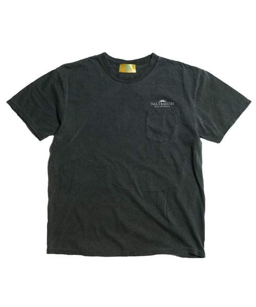 SALT&MUGS(ソルトアンドマグス)の「Old Logo Pkt Tee(Tシャツ/カットソー・メンズ・ブラック/イエロー/グリーン/バーガンディー・MEDIUM/LARGE/X-LARGE)」の9枚目の写真