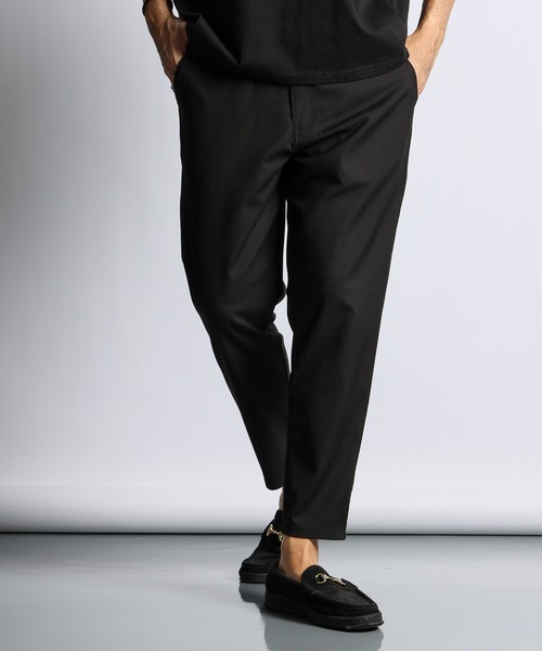 The DUFFER of ST.GEORGE（ザダファーオブセントジョージ）の「【WEB限定アイテム】WOOL LIKE EASY SLACKS：ウエストゴム ウールライク イージースラックス（スラックス・メンズ・グレー/ブラック・X-LARGE/LARGE/MEDIUM/SMALL）」の12枚目の写真