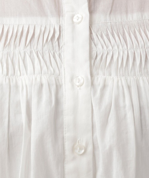 Elura（エルーラ）の「コットンボイルピンタックブラウス/995391（シャツ/ブラウス・レディース・ブラック/オフホワイト・FREE）」の14枚目の写真