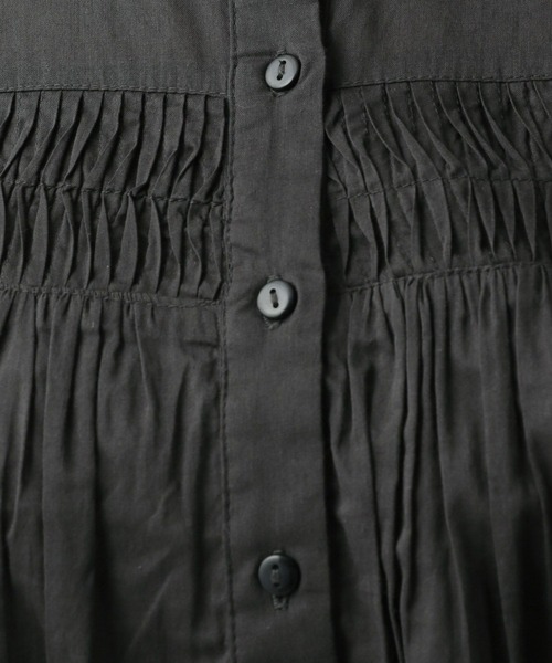 Elura（エルーラ）の「コットンボイルピンタックブラウス/995391（シャツ/ブラウス・レディース・ブラック/オフホワイト・FREE）」の15枚目の写真