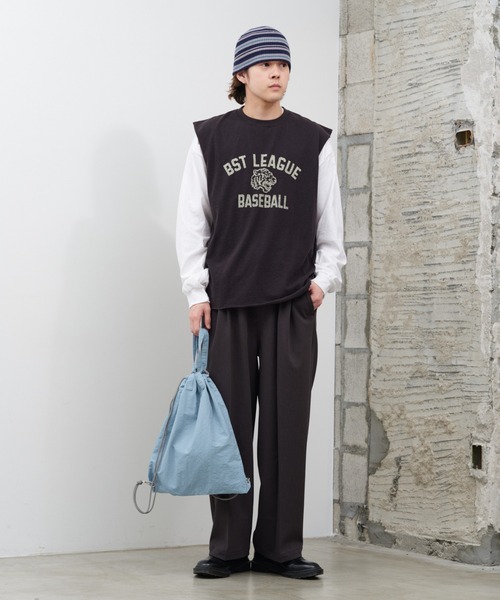 WHIMSIC（ウィムジック）の「【UNISEX】ナップサック（バックパック/リュック・メンズ・ホワイト/ブラック/ブルー・FREE）」の12枚目の写真