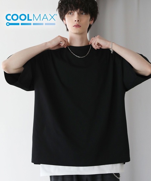 ASTRONOMY(アストロノミー)の「コットンミックスCOOLMAX(R)ビッグシルエットTシャツ(Tシャツ/カットソー・メンズ・ライトグレー/ホワイト/チャコール/ブラック/ホワイト系/ブルー・L/M/S/XL)」の3枚目の写真