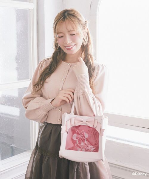 新色追加！】ミニー&フィガロ/ショルダー付きリボンバッグ（ショルダー