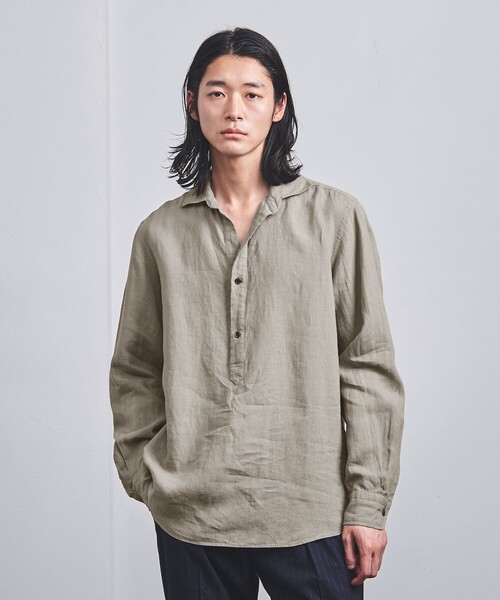 UNITED ARROWS（ユナイテッドアローズ）の「LIBECO プルオーバー シャツ（シャツ/ブラウス・メンズ・グレー/ブラック・XL/L/M/S）」の3枚目の写真