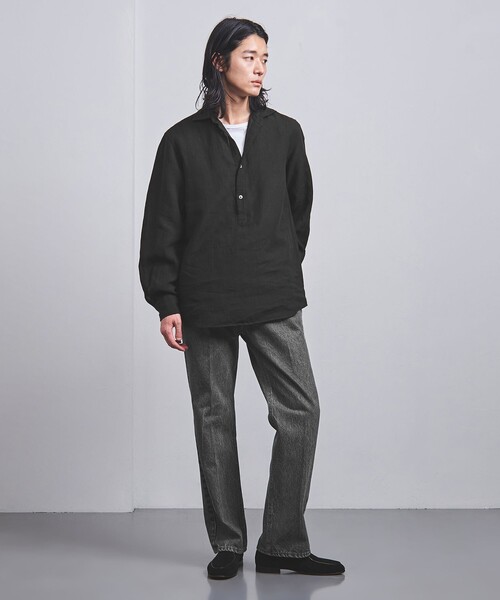 UNITED ARROWS（ユナイテッドアローズ）の「LIBECO プルオーバー シャツ（シャツ/ブラウス・メンズ・グレー/ブラック・XL/L/M/S）」の7枚目の写真