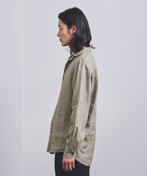 UNITED ARROWS（ユナイテッドアローズ）の「LIBECO プルオーバー シャツ（シャツ/ブラウス・メンズ・グレー/ブラック・XL/L/M/S）」の9枚目の写真
