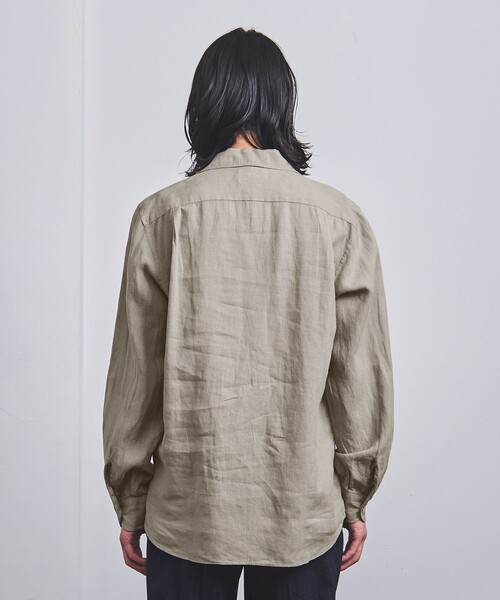 UNITED ARROWS（ユナイテッドアローズ）の「LIBECO プルオーバー シャツ（シャツ/ブラウス・メンズ・グレー/ブラック・XL/L/M/S）」の10枚目の写真