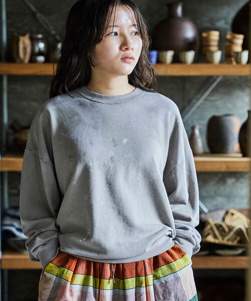 orSlow（オアスロウ）の「orSlow | サマーニット VINTAGE FINISHED WOMEN（スウェット・レディース・グレー系その他・1）」の11枚目の写真