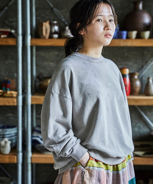 orSlow（オアスロウ）の「orSlow | サマーニット VINTAGE FINISHED WOMEN（スウェット・レディース・グレー系その他・1）」の12枚目の写真