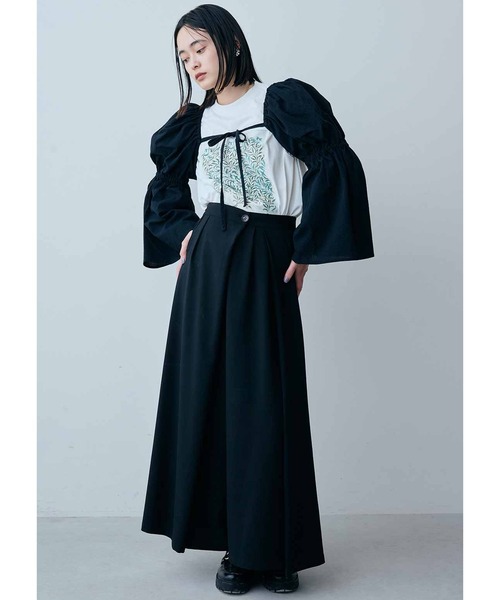 MEDE19F(メデジュウキュウ)の「MEDE19F コットンサッカー素材の袖だけボレロ(カーディガン/ボレロ・レディース・ネイビー/ブラック・LARGE/MEDIUM/XX-LARGE/X-LARGE)」の16枚目の写真