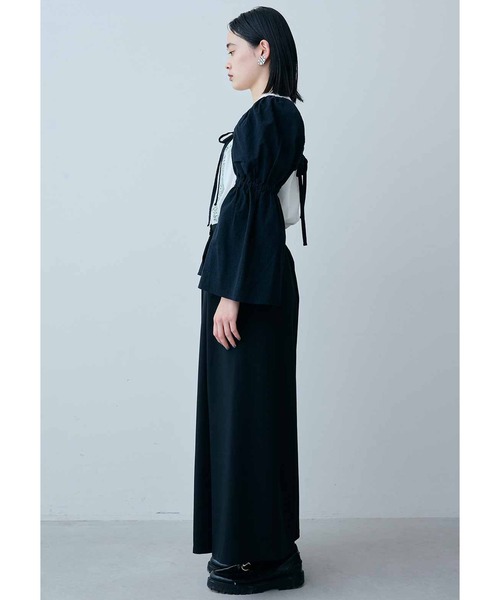 MEDE19F(メデジュウキュウ)の「MEDE19F コットンサッカー素材の袖だけボレロ(カーディガン/ボレロ・レディース・ネイビー/ブラック・LARGE/MEDIUM/XX-LARGE/X-LARGE)」の15枚目の写真