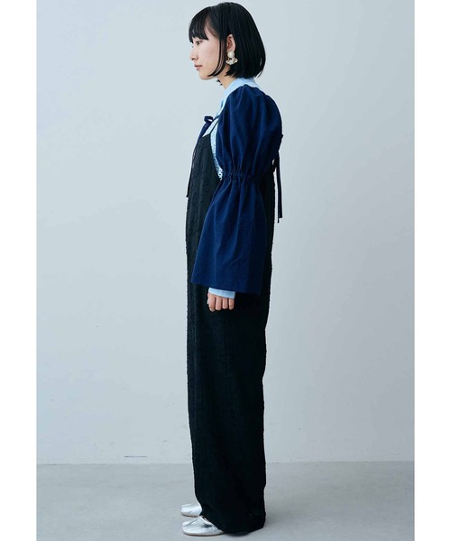 MEDE19F(メデジュウキュウ)の「MEDE19F コットンサッカー素材の袖だけボレロ(カーディガン/ボレロ・レディース・ネイビー/ブラック・LARGE/MEDIUM/XX-LARGE/X-LARGE)」の11枚目の写真