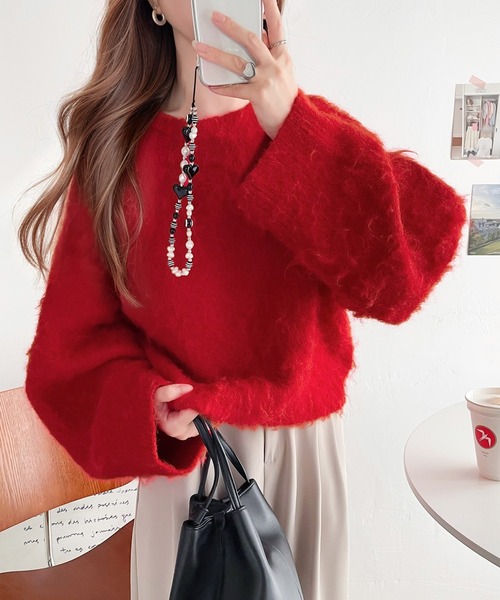 セール】カジュアルに女性らしさをプラス。バルーンスリーブ短丈