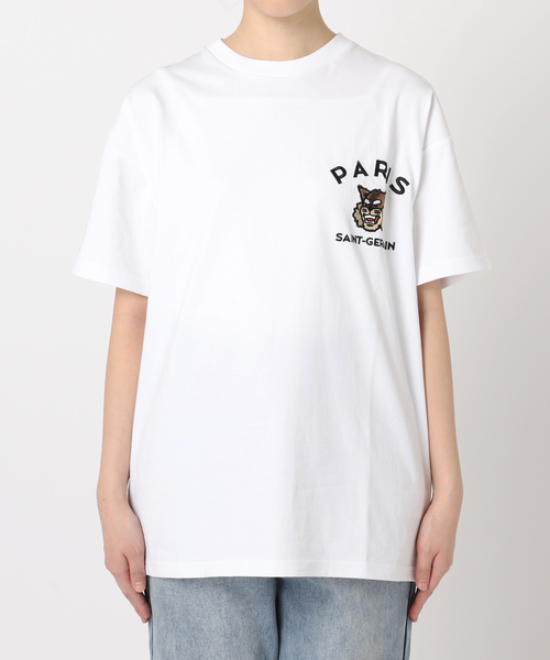 PARIS SAINT-GERMAIN(パリサンジェルマン)の「【Paris Saint-Germain】カレッジロゴ刺しゅう Tシャツ(Tシャツ/カットソー・メンズ・ホワイト/ブラウン/ブラック・X-LARGE/LARGE/MEDIUM/SMALL)」の9枚目の写真