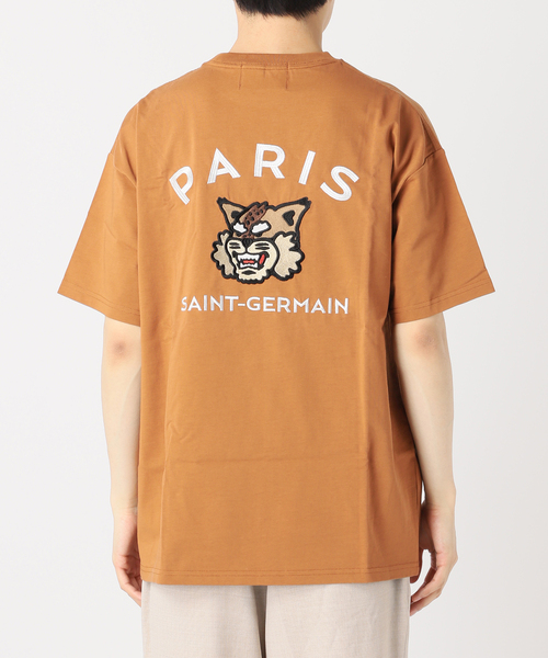 PARIS SAINT-GERMAIN(パリサンジェルマン)の「【Paris Saint-Germain】カレッジロゴ刺しゅう Tシャツ(Tシャツ/カットソー・メンズ・ホワイト/ブラウン/ブラック・X-LARGE/LARGE/MEDIUM/SMALL)」の5枚目の写真