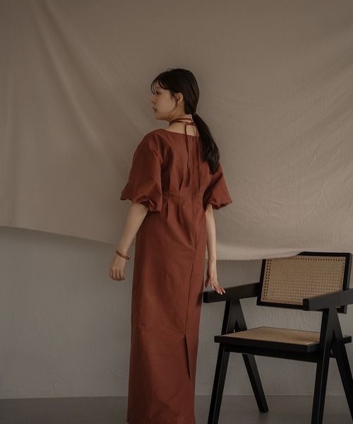 セール】ballon sleeve onepiece / バルーンスリーブワンピース