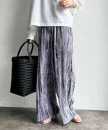 【WEB限定】プリントプリーツパンツ