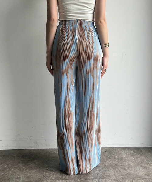 DouDou（ドゥドゥ）の「【WEB限定】プリントプリーツパンツ（その他パンツ・レディース・グレー/イエロー/サックスブルー・FREE）」の8枚目の写真