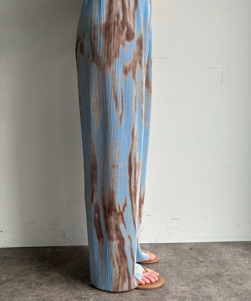 DouDou（ドゥドゥ）の「【WEB限定】プリントプリーツパンツ（その他パンツ・レディース・グレー/イエロー/サックスブルー・FREE）」の10枚目の写真