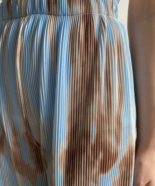 DouDou（ドゥドゥ）の「【WEB限定】プリントプリーツパンツ（その他パンツ・レディース・グレー/イエロー/サックスブルー・FREE）」の11枚目の写真