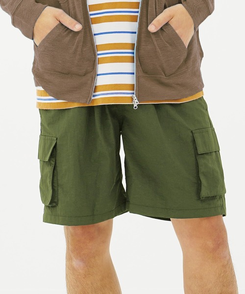 ACQUIESCE(アクイエス)の「ナイロンイージーカーゴショートパンツ(カーゴパンツ・メンズ・ホワイト/チャコール/ベージュ/ネイビー/ブラック/オリーブ/グレー系その他/エメラルド・LARGE/MEDIUM/X-LARGE)」の6枚目の写真