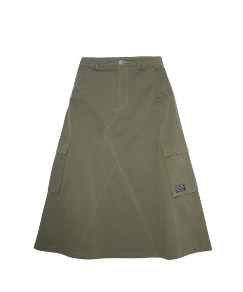 MILKFED.（ミルクフェド）の「WORK SKIRT（スカート・レディース・オリーブ/ベージュ/ネイビー・S/M）」の3枚目の写真