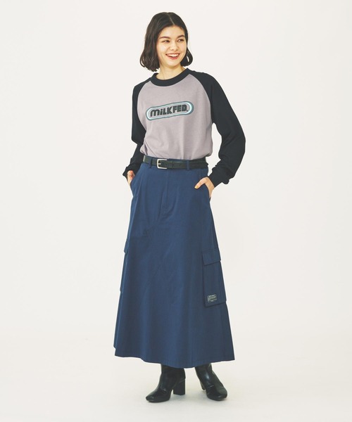 MILKFED.（ミルクフェド）の「WORK SKIRT（スカート・レディース・オリーブ/ベージュ/ネイビー・S/M）」の6枚目の写真