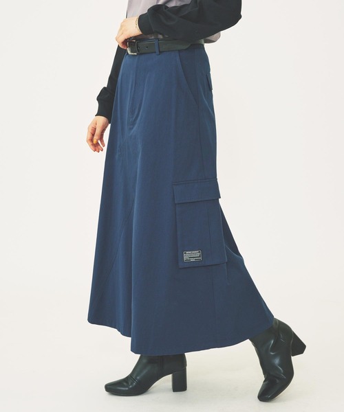 MILKFED.（ミルクフェド）の「WORK SKIRT（スカート・レディース・オリーブ/ベージュ/ネイビー・S/M）」の4枚目の写真