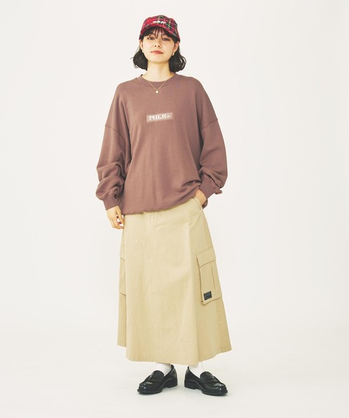 MILKFED.（ミルクフェド）の「WORK SKIRT（スカート・レディース・オリーブ/ベージュ/ネイビー・S/M）」の22枚目の写真