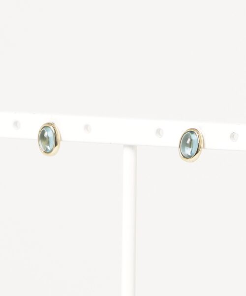 itam（アイタム）の「【itam】アイタム/ 天然石　NATURAL STONE オーバル ブラスピアス（ピアス（両耳用）・レディース・ホワイト/その他/ブルー/イエロー/ピンク・FREE）」の12枚目の写真