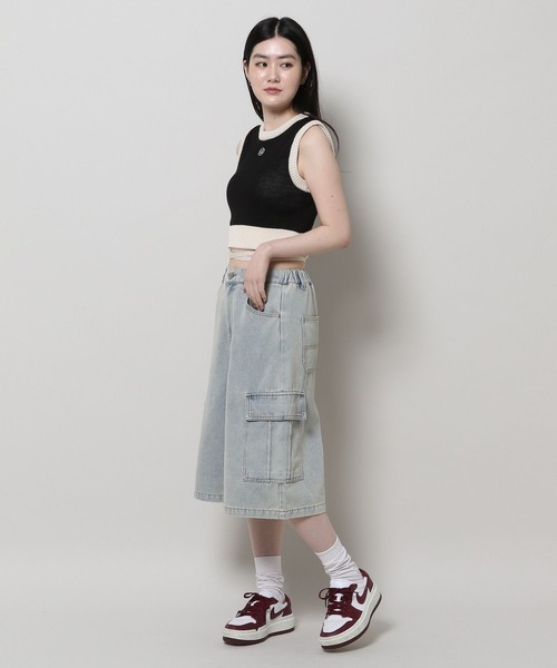 3.3 Field Trip （3.3フィールドトリップ）の「3.3 Field Trip／バイカラーニットベスト（ベスト・レディース・ブラック/ホワイト・FREE）」の11枚目の写真