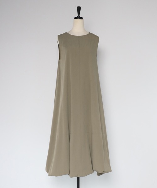 セール】裾バルーン撥水ノースリワンピ（ワンピース）｜Bonjour Sagan