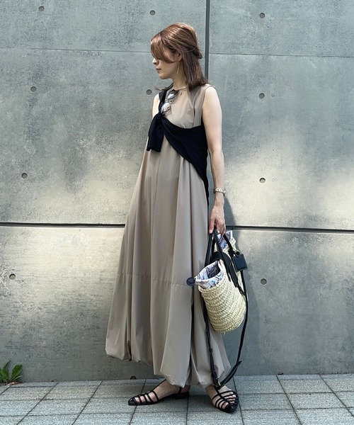 model：H158 着用サイズ：FREE カラー：BEIGE