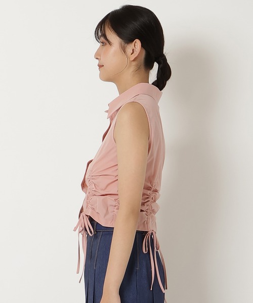 REDYAZEL（レディアゼル）の「ノースリーブギャザーリボンシャツ（シャツ/ブラウス・レディース・オフホワイト/ピンク/ブラック系その他・FREE）」の21枚目の写真