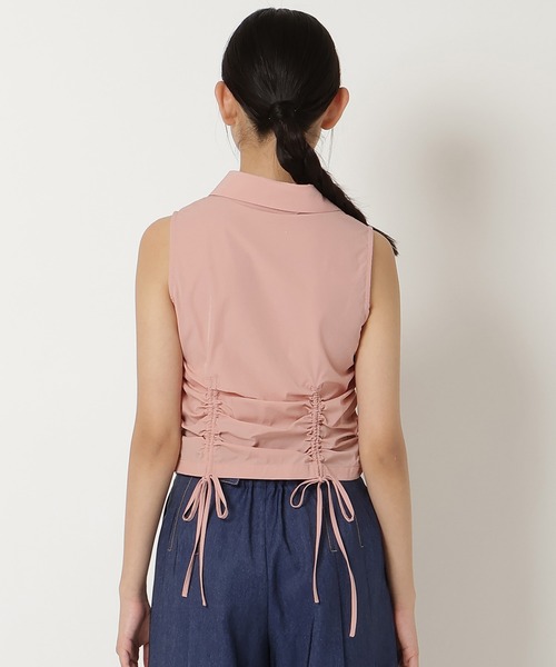 REDYAZEL（レディアゼル）の「ノースリーブギャザーリボンシャツ（シャツ/ブラウス・レディース・オフホワイト/ピンク/ブラック系その他・FREE）」の22枚目の写真