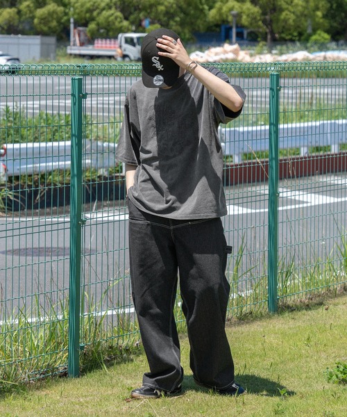 kutir（クティール）の「ビックロゴパウダー加工TEE（Tシャツ/カットソー・メンズ・ボルドー/オフホワイト/グレー/ブラック・MEDIUM/LARGE）」の11枚目の写真