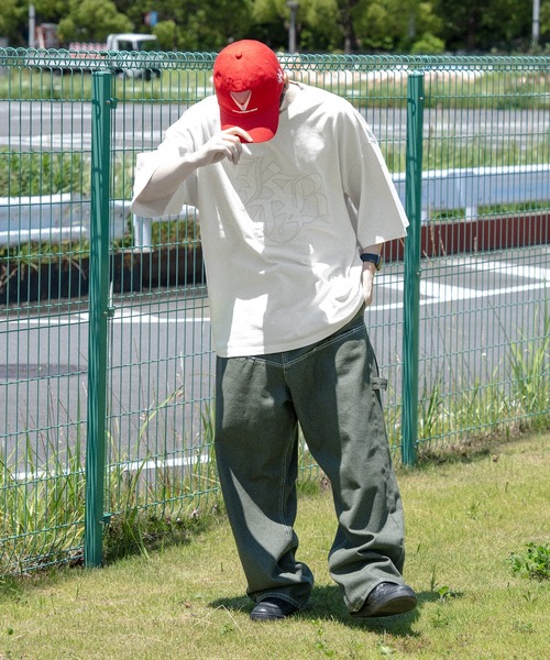 kutir（クティール）の「ビックロゴパウダー加工TEE（Tシャツ/カットソー・メンズ・ボルドー/オフホワイト/グレー/ブラック・MEDIUM/LARGE）」の22枚目の写真