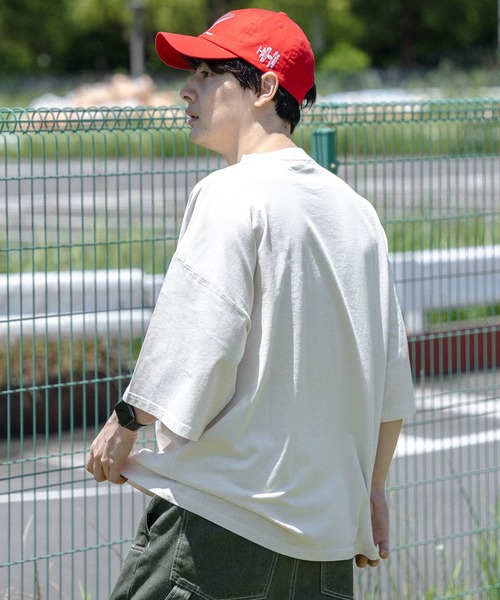 kutir（クティール）の「ビックロゴパウダー加工TEE（Tシャツ/カットソー・メンズ・ボルドー/オフホワイト/グレー/ブラック・MEDIUM/LARGE）」の20枚目の写真