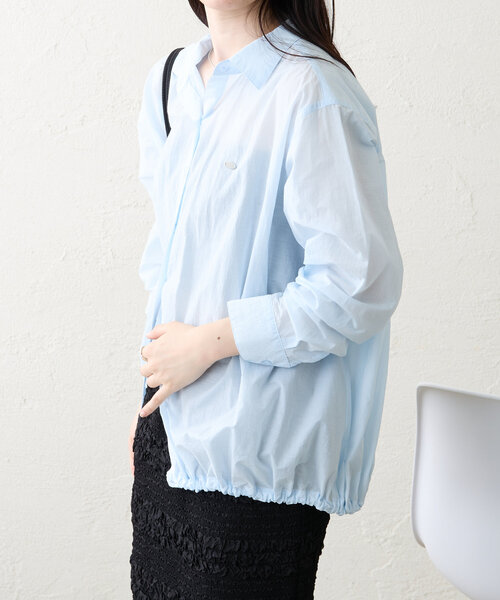 mystic(ミスティック)の「【3色展開】ドロストカラーシャツ(シャツ/ブラウス・レディース・レッド/オフホワイト/ブルー・FREE)」の17枚目の写真