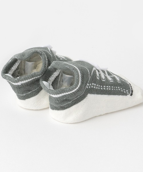 petit main(プティマイン)の「スニーカーカップソックス(ベビーシューズ/ベビーソックス・キッズ・トップグレー/ネイビー/ダークグリーン・9-11cm/11-13cm)」の7枚目の写真