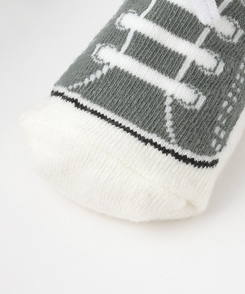 petit main(プティマイン)の「スニーカーカップソックス(ベビーシューズ/ベビーソックス・キッズ・トップグレー/ネイビー/ダークグリーン・9-11cm/11-13cm)」の9枚目の写真