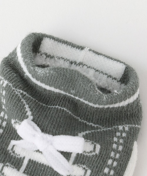 petit main(プティマイン)の「スニーカーカップソックス(ベビーシューズ/ベビーソックス・キッズ・トップグレー/ネイビー/ダークグリーン・9-11cm/11-13cm)」の10枚目の写真