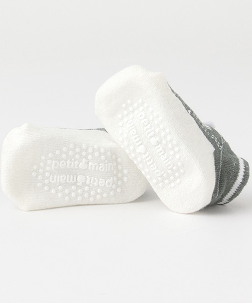 petit main(プティマイン)の「スニーカーカップソックス(ベビーシューズ/ベビーソックス・キッズ・トップグレー/ネイビー/ダークグリーン・9-11cm/11-13cm)」の12枚目の写真